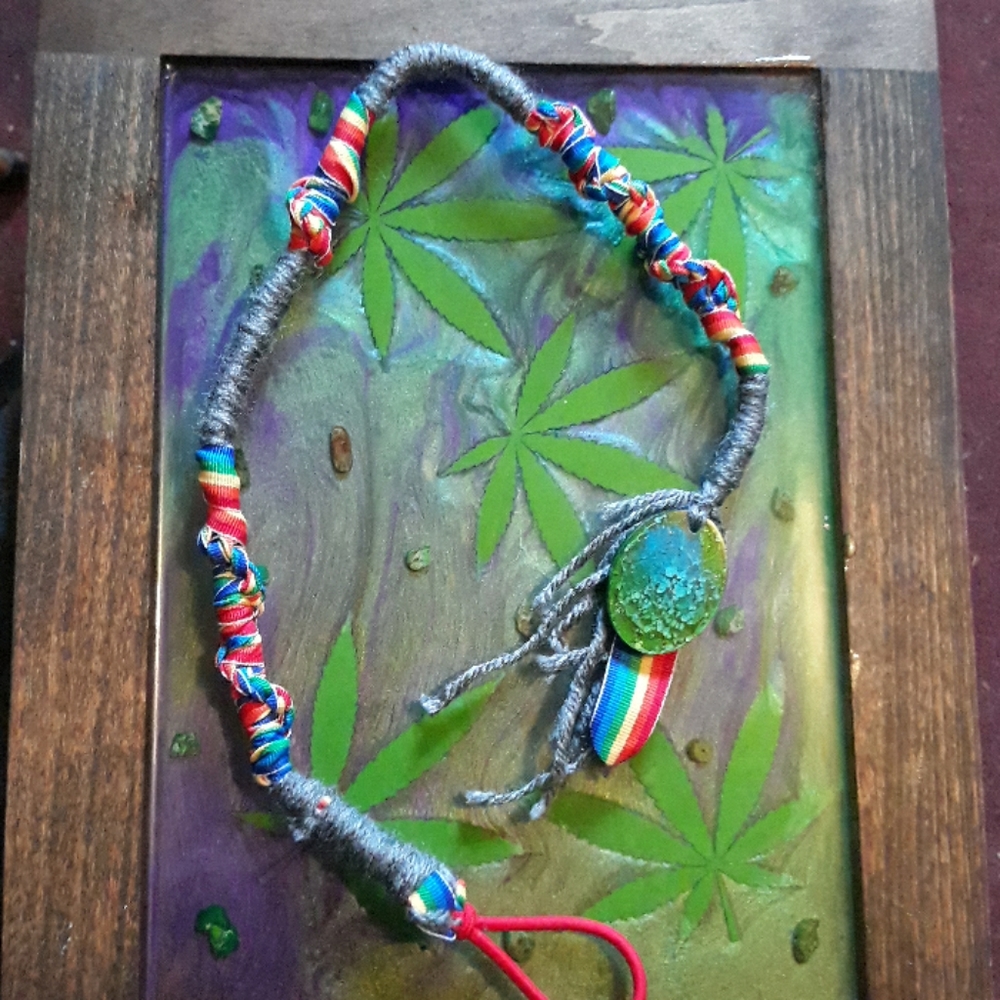 Rainbow festival hairwrap pride
